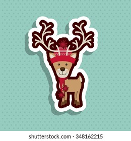 merry christmas design, vector illustration eps10 graphic 