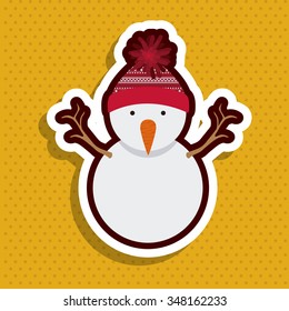 merry christmas design, vector illustration eps10 graphic 
