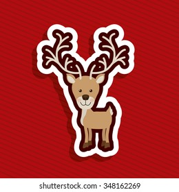 merry christmas design, vector illustration eps10 graphic 