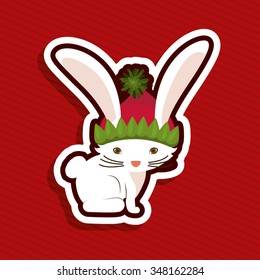 merry christmas design, vector illustration eps10 graphic 