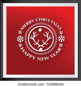 
Merry christmas design,clean vector
