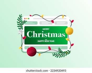 Merry Christmas Digital Graphic Design