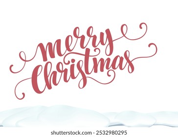 Merry Christmas DM Sans Text, Festive Typography Design, Holiday Greeting Elements, Joyful Christmas Lettering, Modern Holiday Decor