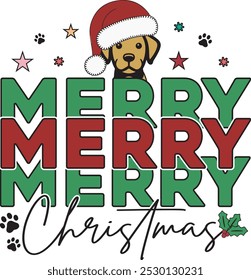 Merry christmas dog  Lovers T-Shirt