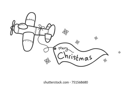merry christmas doodle