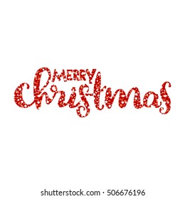 Merry Christmas. Dots patterns. Seamless vector pattern (background).