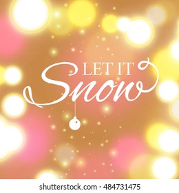 Merry Christmas e-card template. Vector illustration.