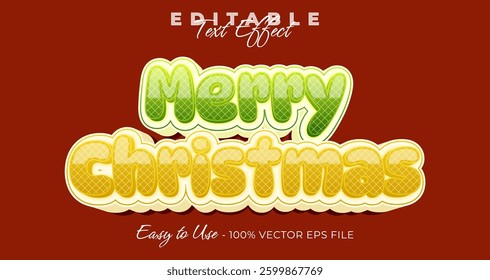 Merry christmas - Editable Text Effect, Font Style