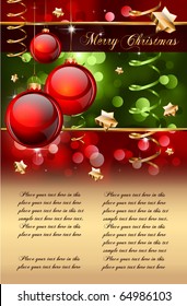 Merry Christmas Elegant Background for Flyers or Posters