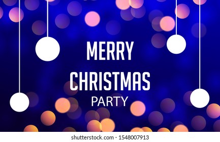 
merry Christmas with elegant bokeh effect background
