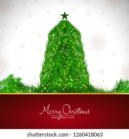 Merry Christmas elegant decorative background