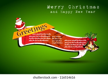 Frohe Weihnachten Eleganter, Suggestive Hintergrund für die Grußkarte