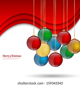 Merry Christmas Elegant Suggestive Background for Greetings Card