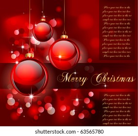 Merry Christmas Elegant Suggestive Background for Greetings Card