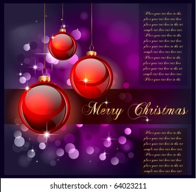 Merry Christmas Elegant Suggestive Background for Greetings Card