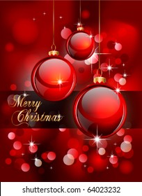 Merry Christmas Elegant Suggestive Background for Greetings Card