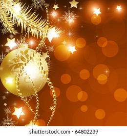 Merry Christmas Elegant Suggestive Background for Greetings Card