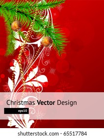 Merry Christmas Elegant Suggestive Background for Greetings Card