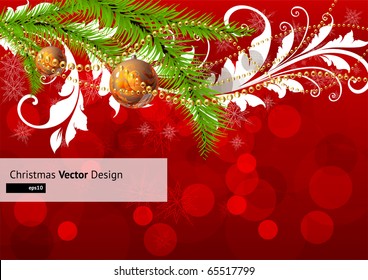 Merry Christmas Elegant Suggestive Background for Greetings Card