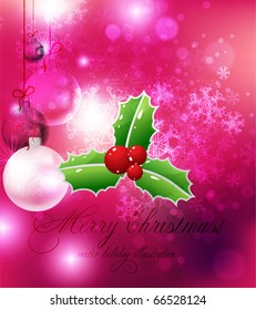 Merry Christmas Elegant Suggestive Background for Greetings Card