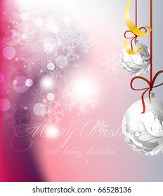 Merry Christmas Elegant Suggestive Background for Greetings Card