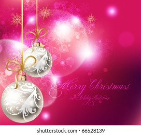 Frohe Weihnachten Eleganter, Suggestive Hintergrund für die Grußkarte