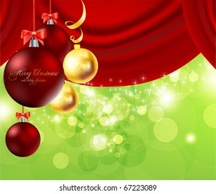 Merry Christmas Elegant Suggestive Background for Greetings Card