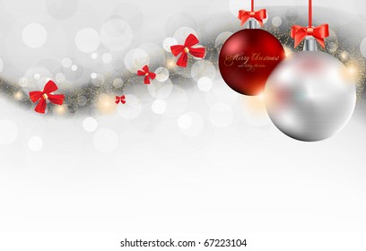 Merry Christmas Elegant Suggestive Background for Greetings Card