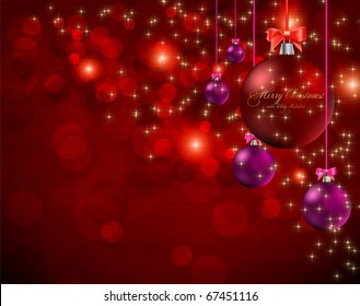 Merry Christmas Elegant Suggestive Background for Greetings Card