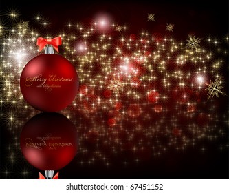 Merry Christmas Elegant Suggestive Background for Greetings Card