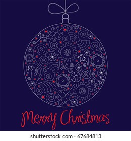 Merry Christmas Elegant Suggestive Background for Greetings Card