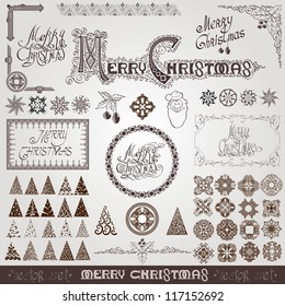 merry christmas element collection