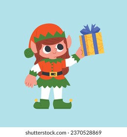 Merry Christmas elements. Happy Christmas background. December 25.  Cartoon Vector illustration. Christmas decorative elements for Poster, Banner, Greeting Card, Flyer, Invitation, Card, Cover.
