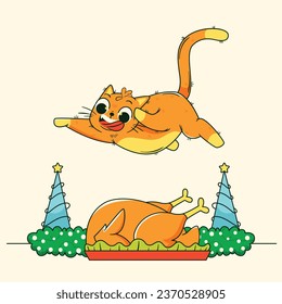 Merry Christmas elements. Happy Christmas background. December 25.  Cartoon Vector illustration. Christmas decorative elements for Poster, Banner, Greeting Card, Flyer, Invitation, Card, Cover.