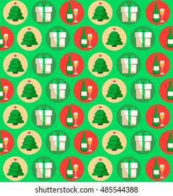 Merry Christmas Elements : Pattern : Vector Illustration
