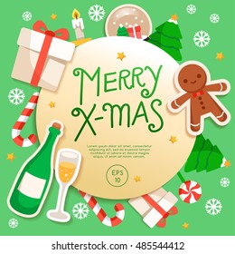 Merry Christmas Elements  : Vector Illustration