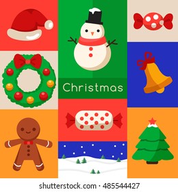 Merry Christmas Elements  : Vector Illustration