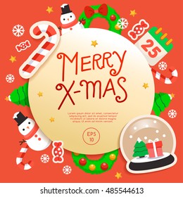 Merry Christmas Elements  : Vector Illustration