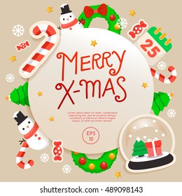 Merry Christmas Elements : Vector Illustration