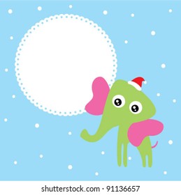 merry christmas elephant