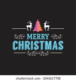 Merry christmas eps vector template