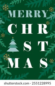 Merry Christmas Eve, church service poster minimalistic design. Merry Christian Xmas design for social media banners or greeting cards