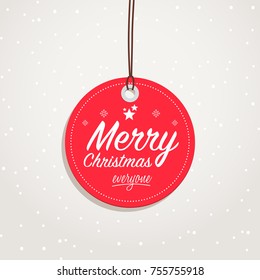 Merry Christmas Everyone Badge