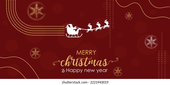 Merry Christmas Everyone greeting cards, Vintage Background With Christmas vibes. Merry Christmas and happy new year text design, vector illustration.