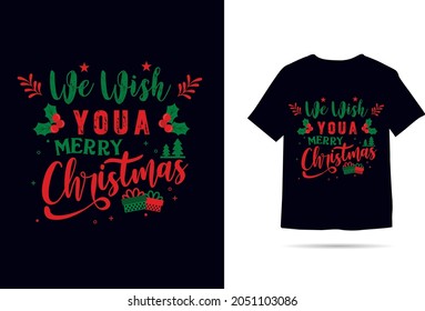 Merry Christmas everyone Printable Vector Illustration. Funny phrase for Christmas. Good for T shirt print, greeting card, poster, and gift design.