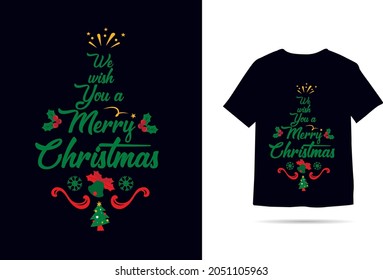  Merry Christmas everyone Printable Vector Illustration. Christmas Means Family Gnomes lettering quote design. For t-shirt, greeting card or poster design Background Vector Illustration.



