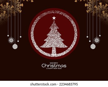 Merry Christmas festival background design vector