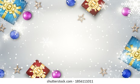Merry christmas festival background holiday. Xmas decorations season
