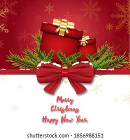 Merry christmas festival background holiday. Xmas decorations season