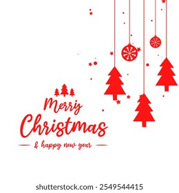 Merry Christmas festival banner greeting card